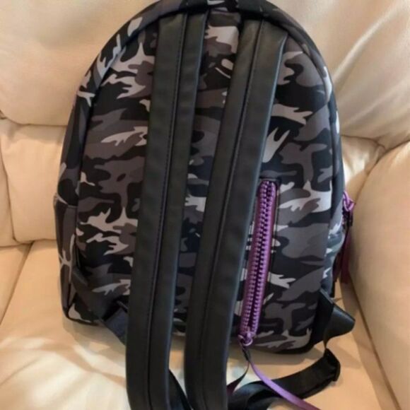 Clements Ribeiro ‘POP’ Full Size purple camouflage backpack 12X14 main image 13